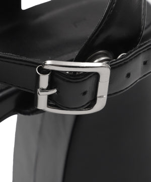 ストーム付きヒールサンダル