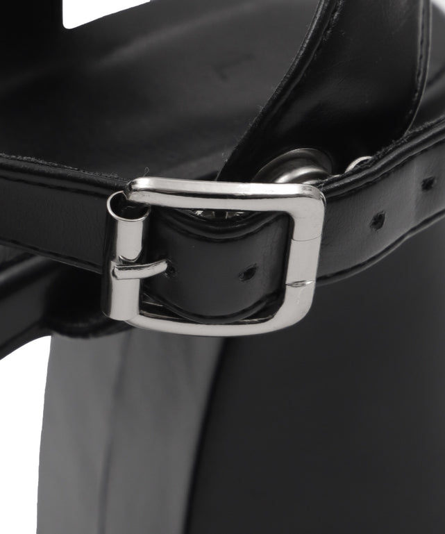 ストーム付きヒールサンダル