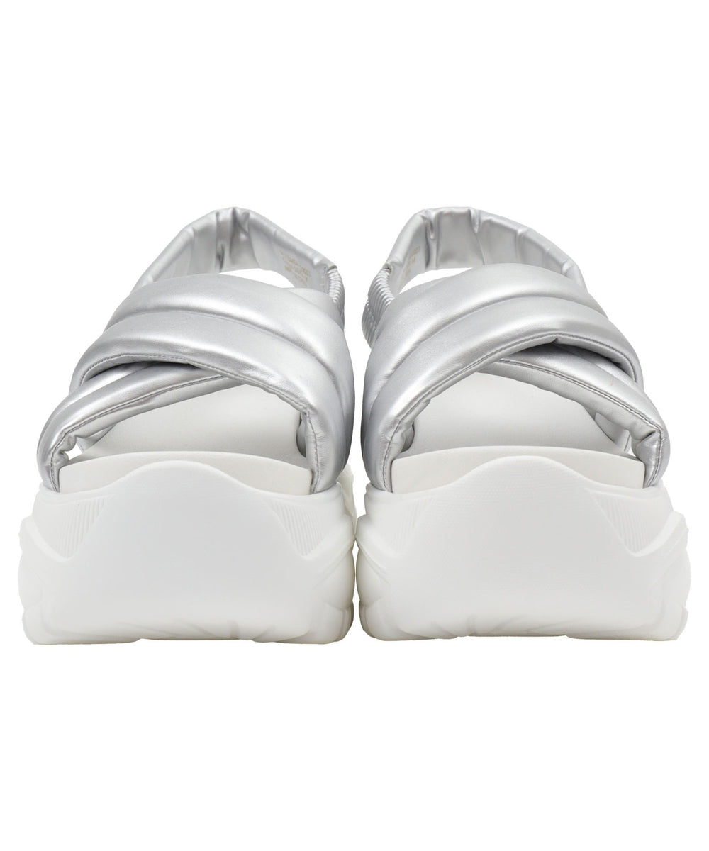 パテッドクロス厚底サンダル