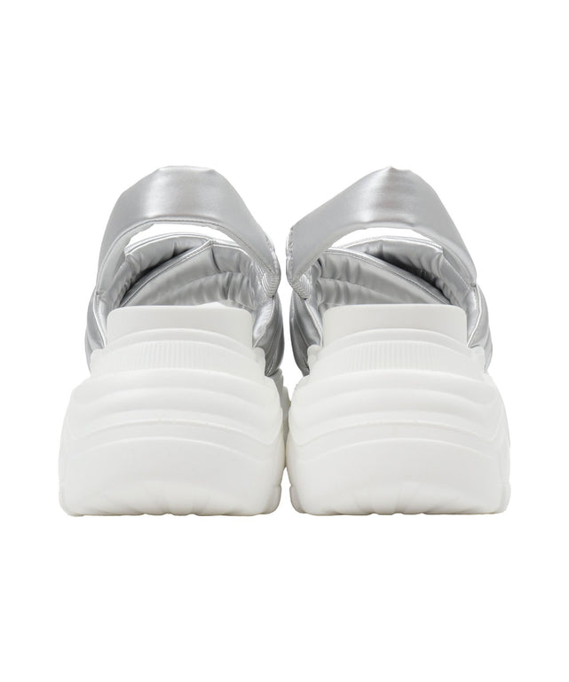 パテッドクロス厚底サンダル