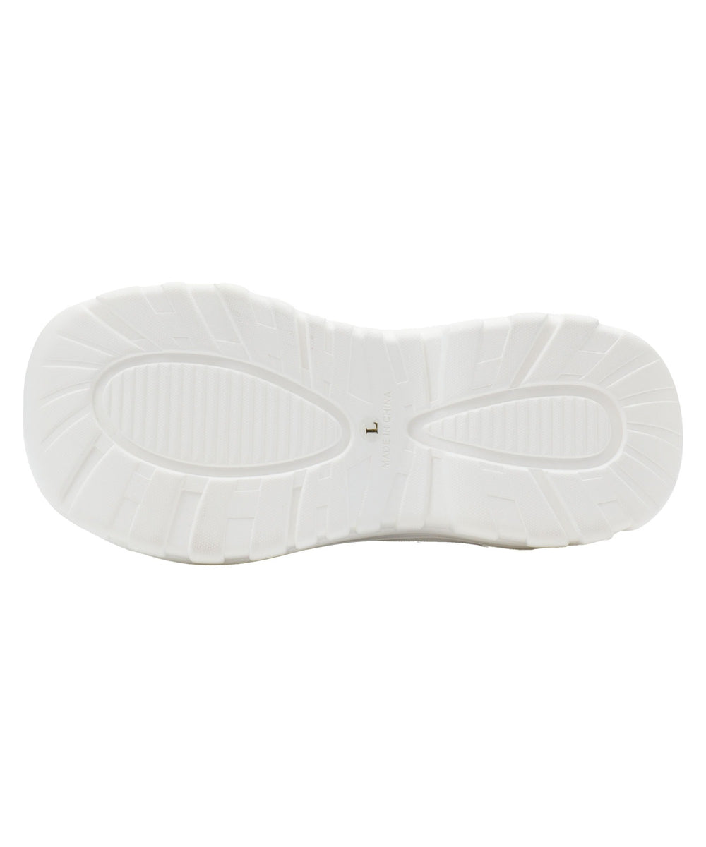 パテッドクロス厚底サンダル