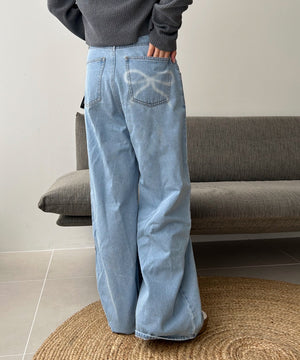 デニム淡　モデル:157cm M着用