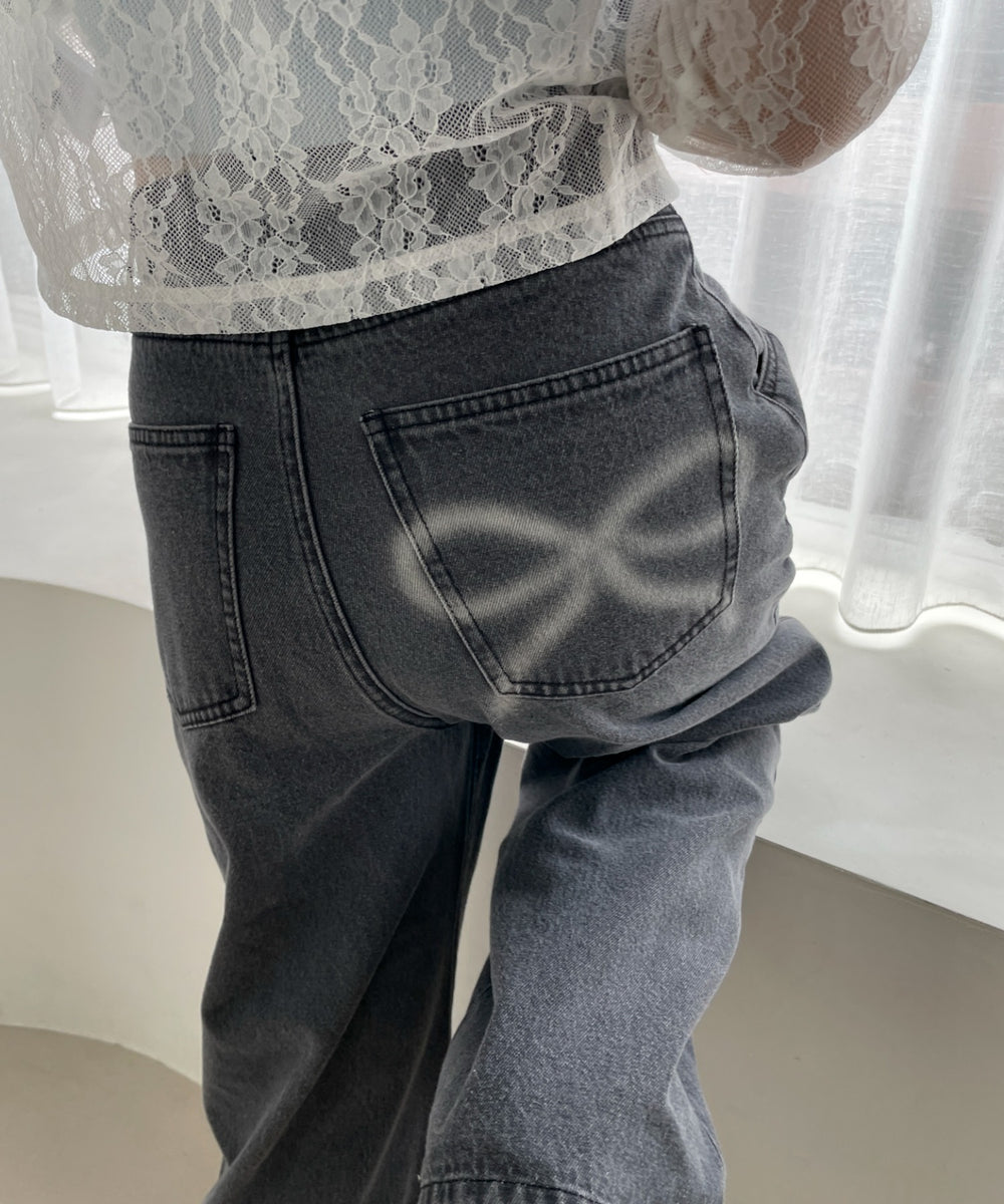 デニムブラック　モデル:157cm M着用