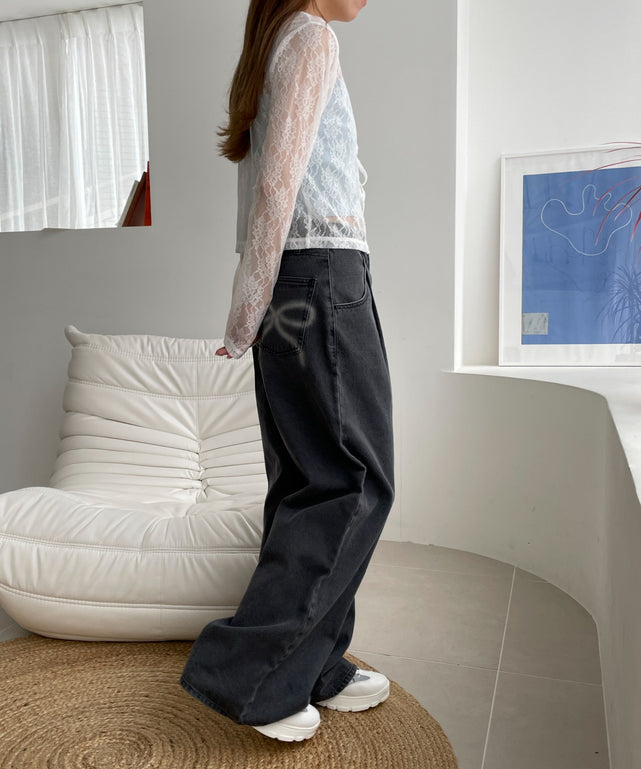 デニムブラック　モデル:157cm M着用