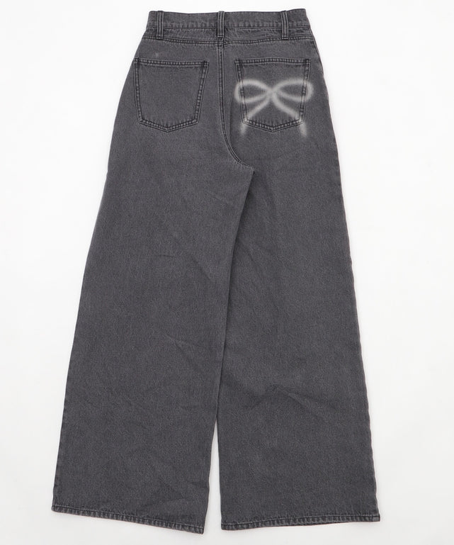 モチーフデニムタックパンツ