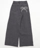 モチーフデニムタックパンツ