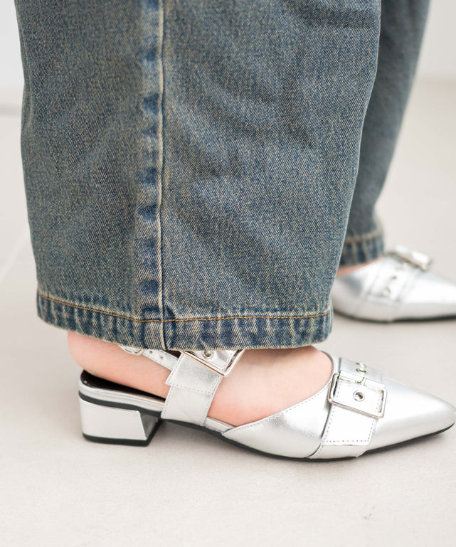 ロゴデニムバギーパンツ