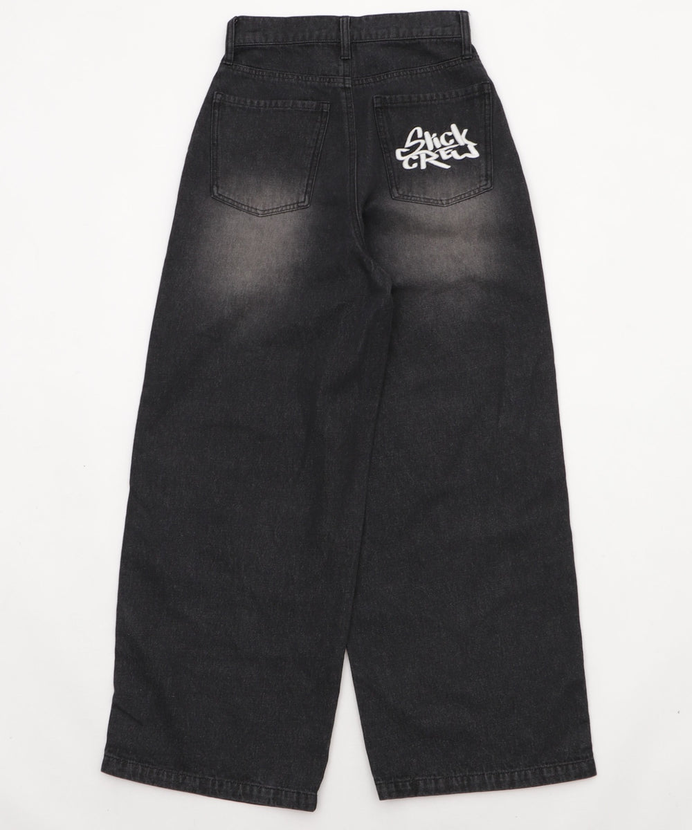 ロゴデニムバギーパンツ