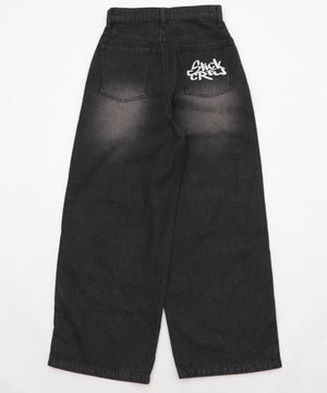 ロゴデニムバギーパンツ