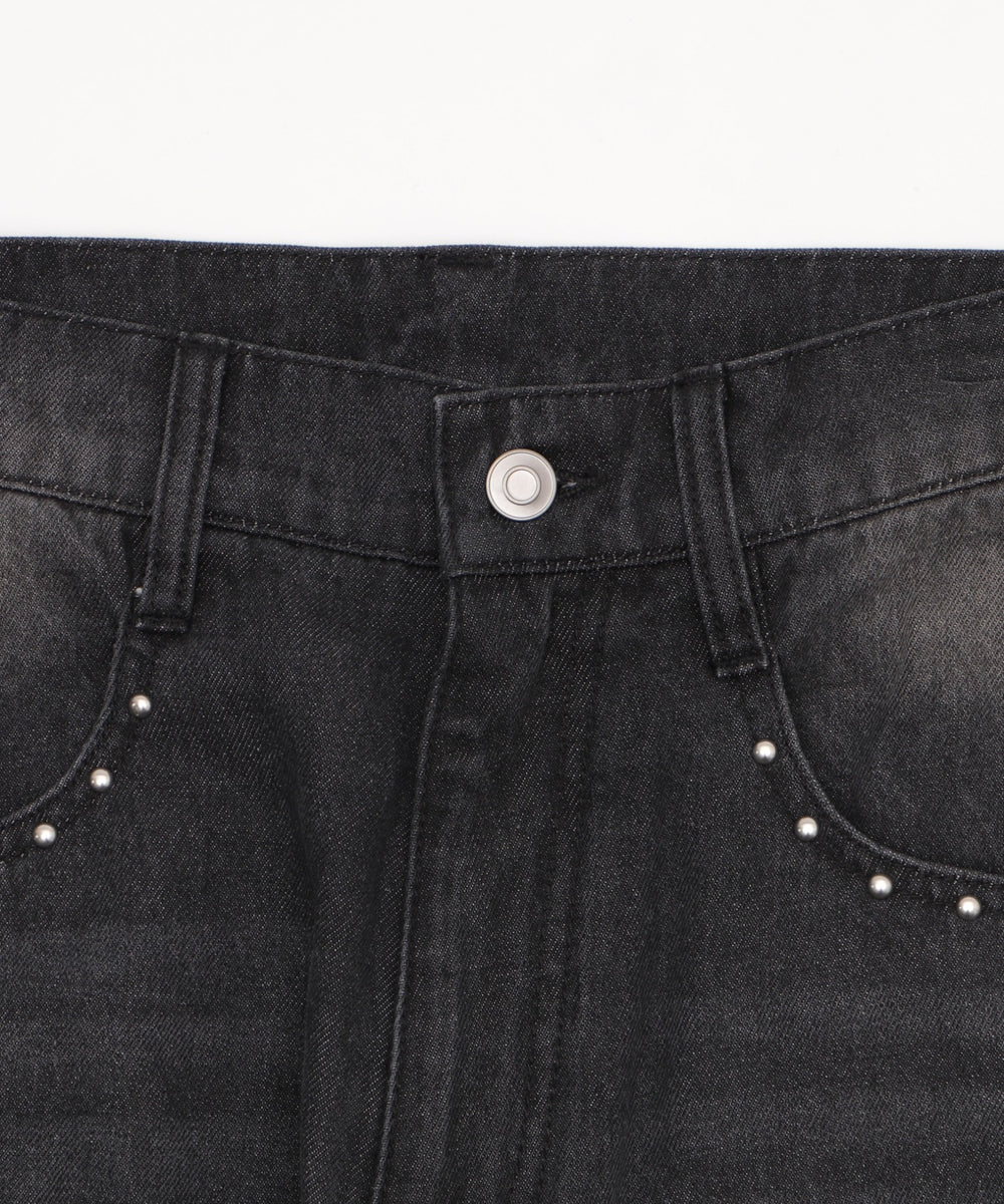 ロゴデニムバギーパンツ