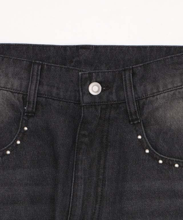 ロゴデニムバギーパンツ