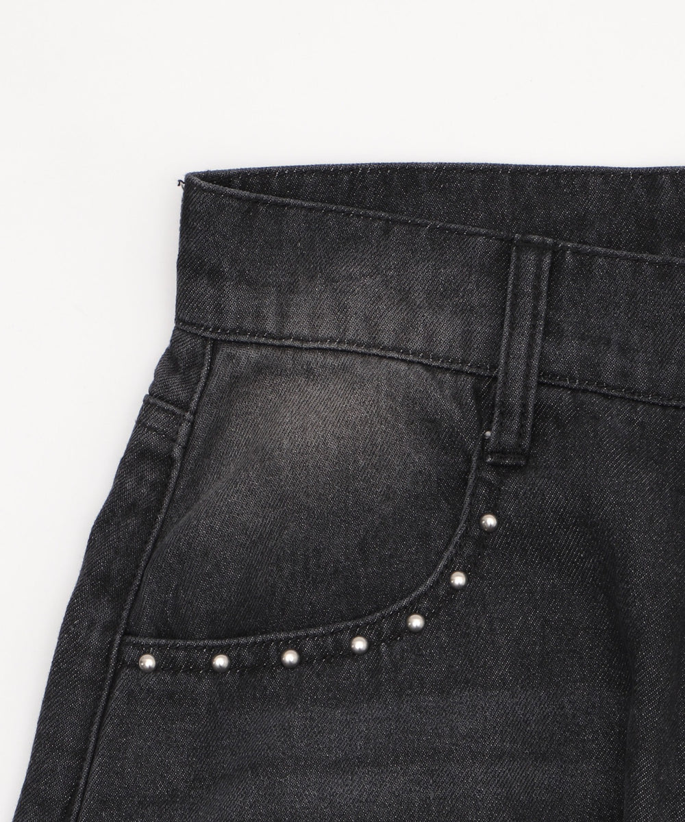 ロゴデニムバギーパンツ