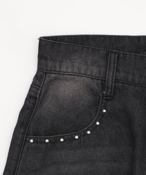 ロゴデニムバギーパンツ