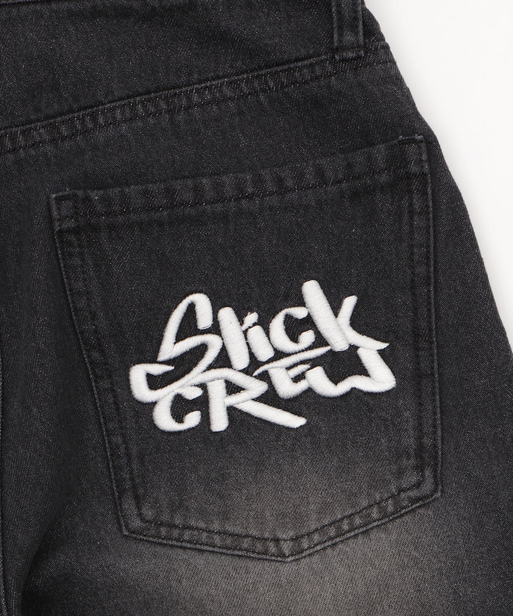 ロゴデニムバギーパンツ