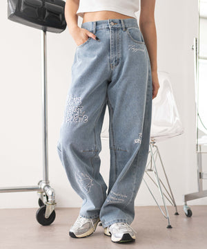 デニム中濃 モデル：160cm M着用