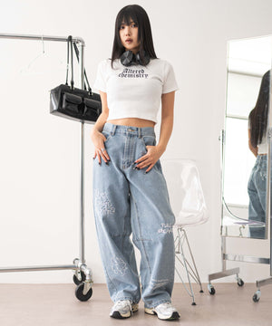 デニム中濃 モデル：160cm M着用