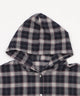 チェックショートフードシャツ