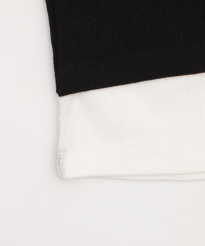 レースキャミレイヤード風ちびT