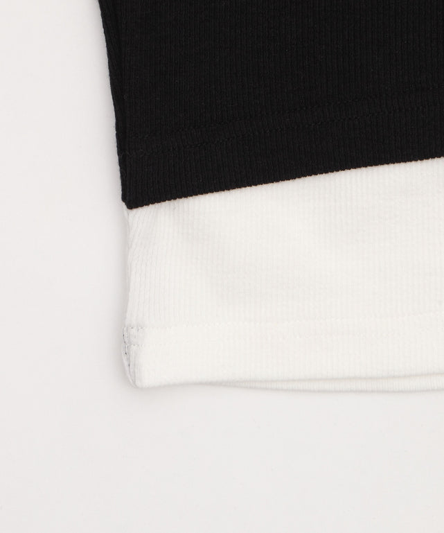 レースキャミレイヤード風ちびT