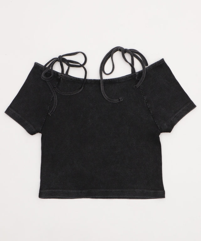 ヴィンテージウォッシュオフショルちびT