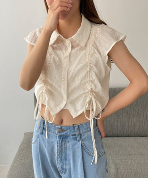 ホワイトアイボリー　モデル:157cm F着用