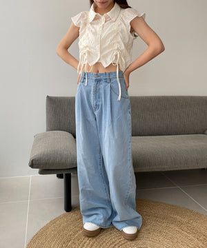 ホワイトアイボリー　モデル:157cm F着用