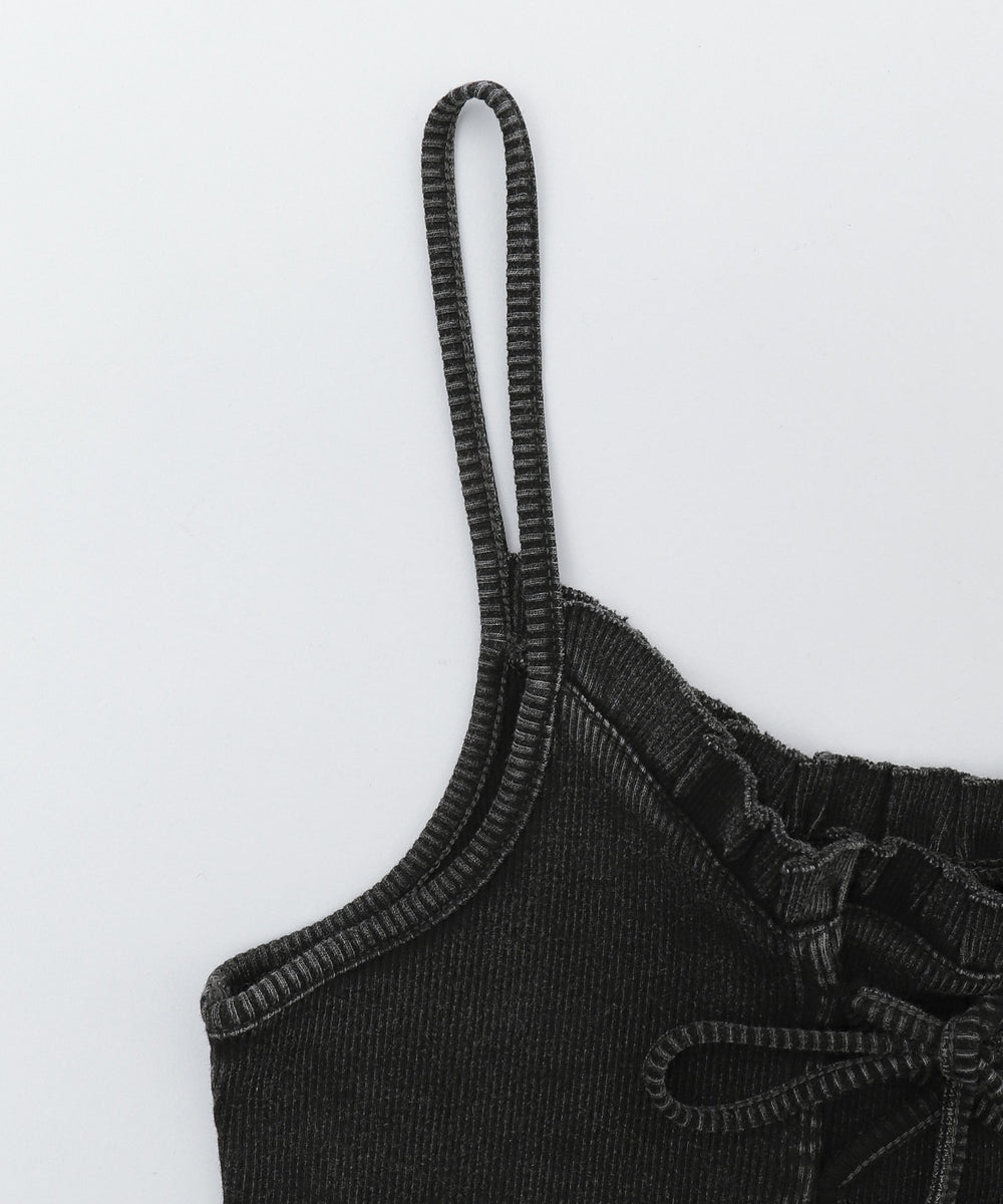 レースアップデザインキャミ