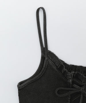 レースアップデザインキャミ