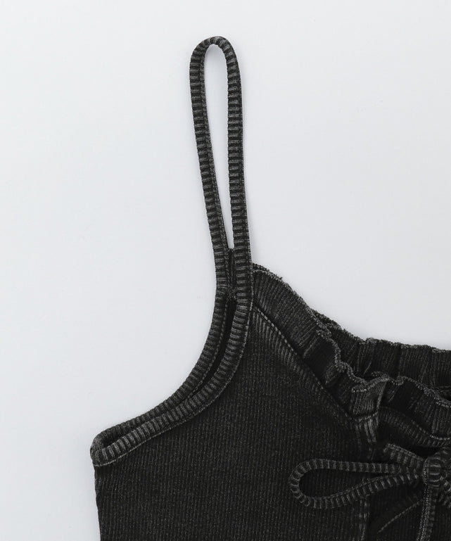 レースアップデザインキャミ