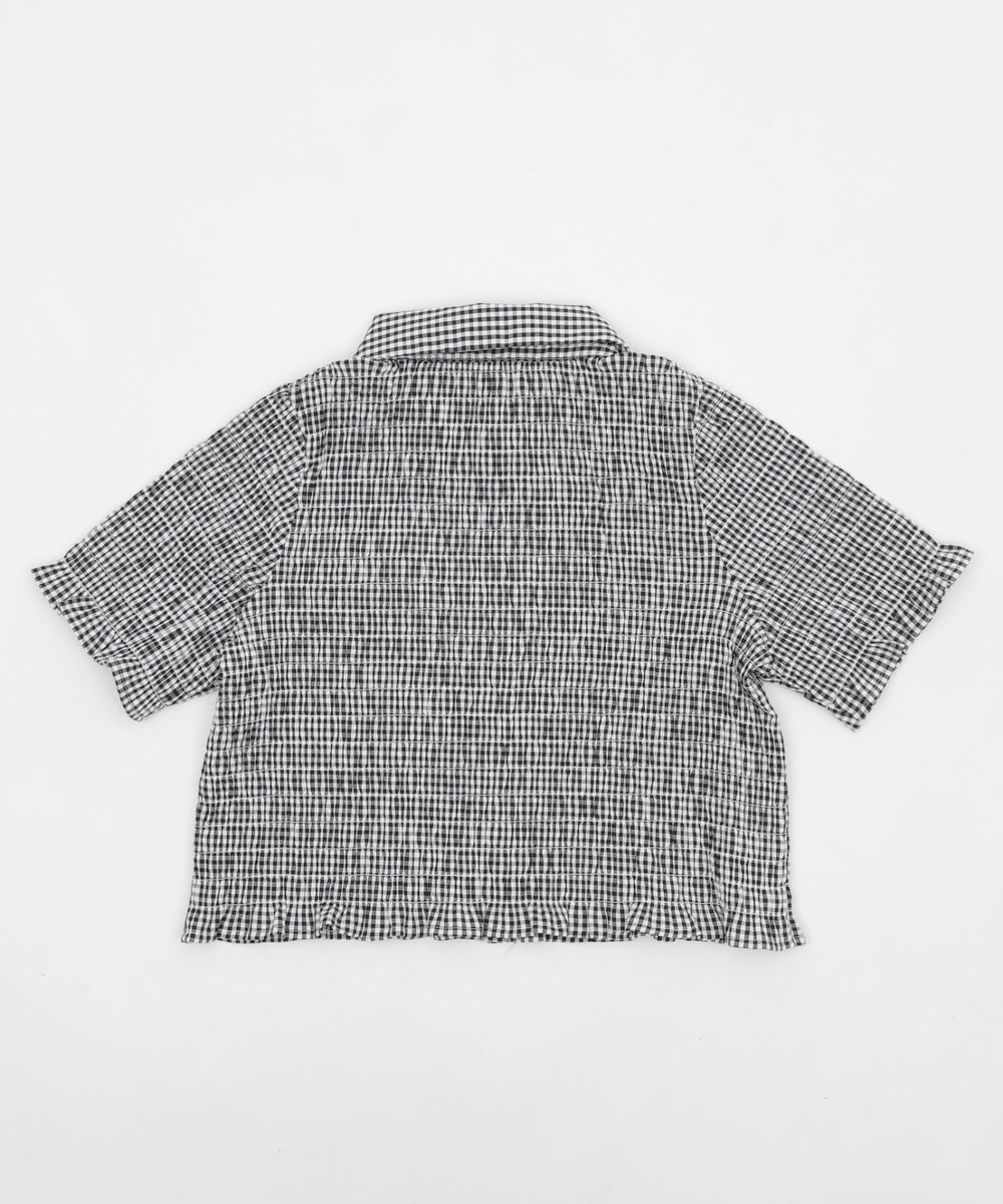 ギンカムチェックシャーリングシャツ