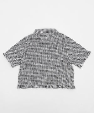 ギンカムチェックシャーリングシャツ