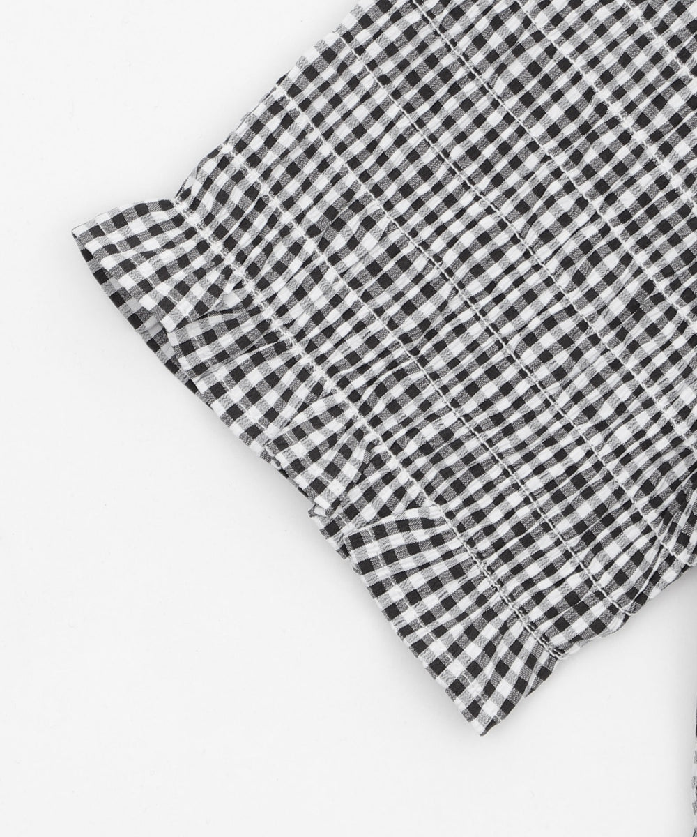 ギンカムチェックシャーリングシャツ