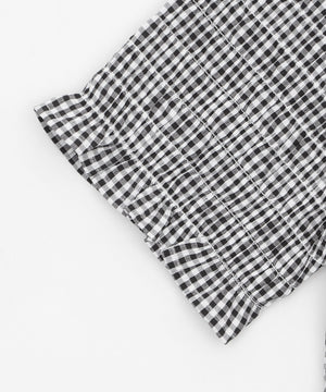 ギンカムチェックシャーリングシャツ