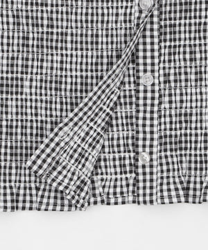 ギンカムチェックシャーリングシャツ