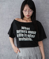 2WAYオフショルショートT