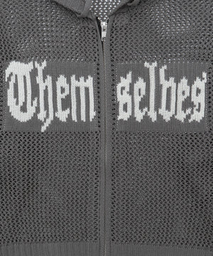 ジャガードメッシュパーカー