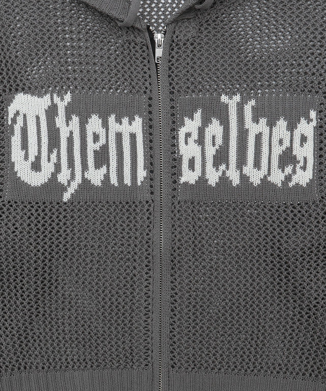 ジャガードメッシュパーカー