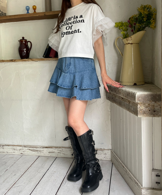 ホワイト　モデル:155cm F着用