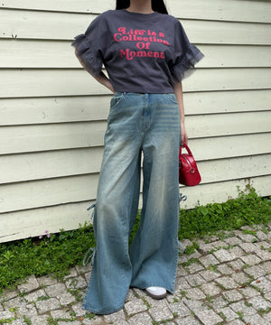 杢グレー　モデル:155cm F着用