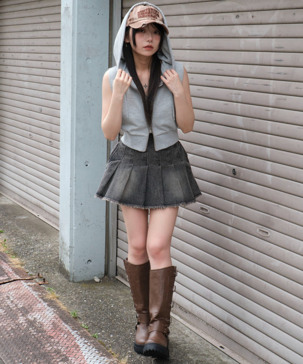 杢グレー モデル：159cm F着用