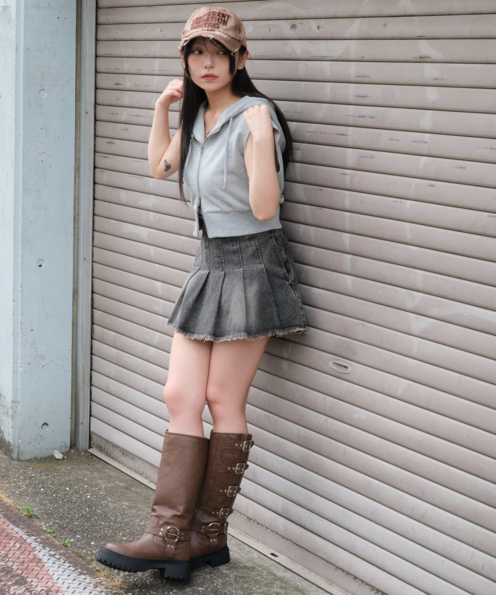 杢グレー モデル：159cm F着用