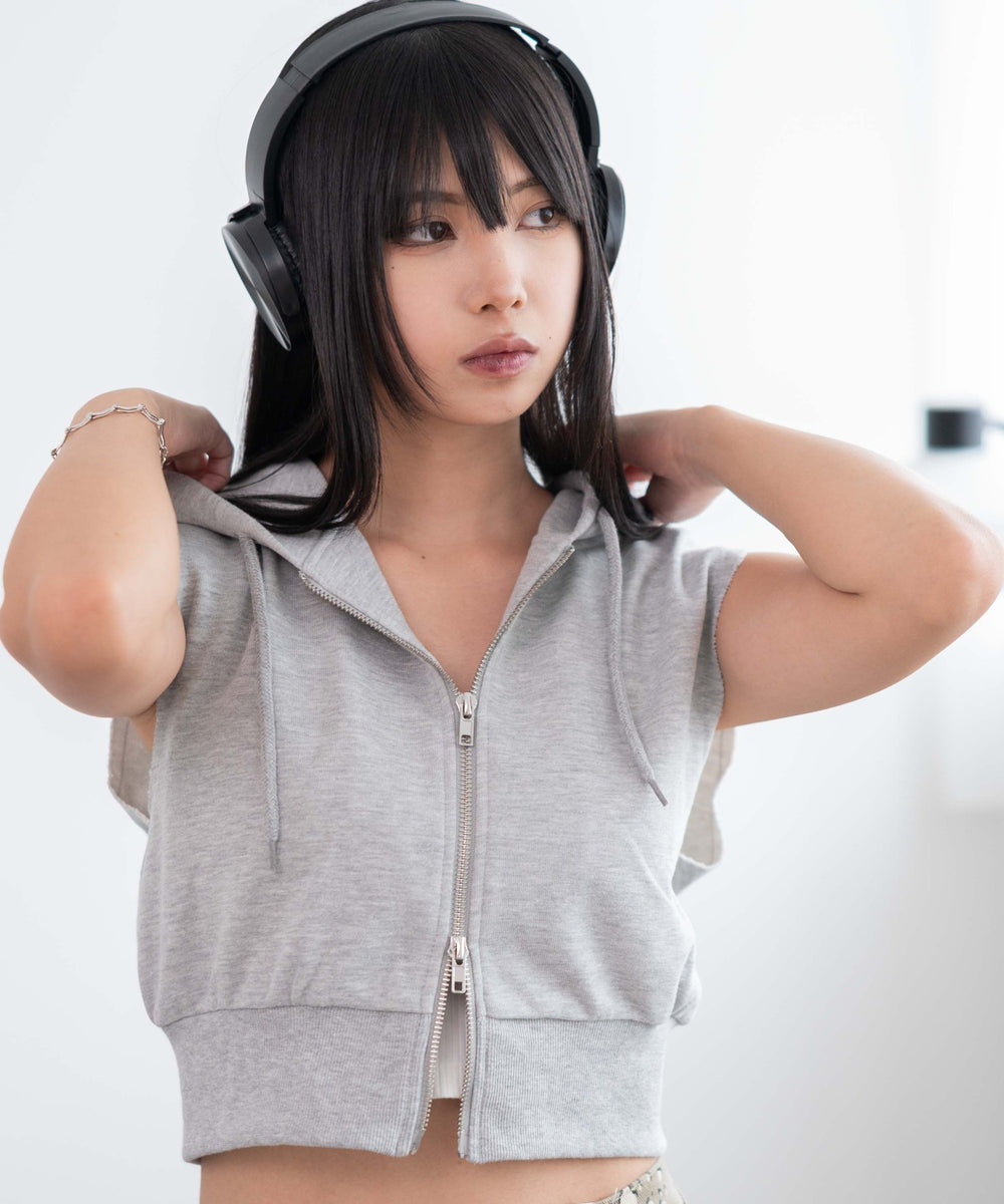 杢グレー モデル：160cm F着用