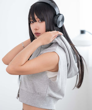 杢グレー モデル：160cm F着用