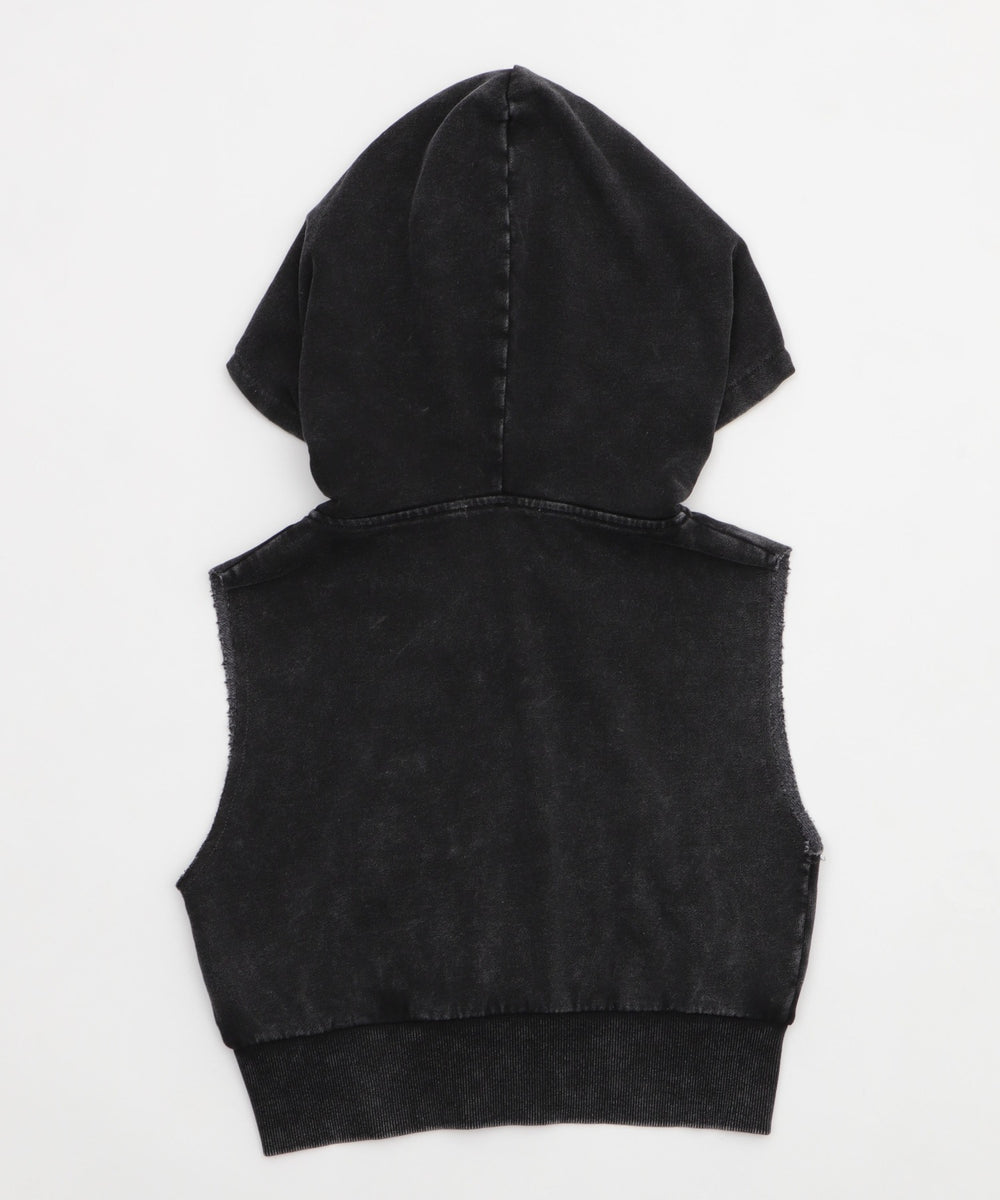 ノースリーブジップパーカー