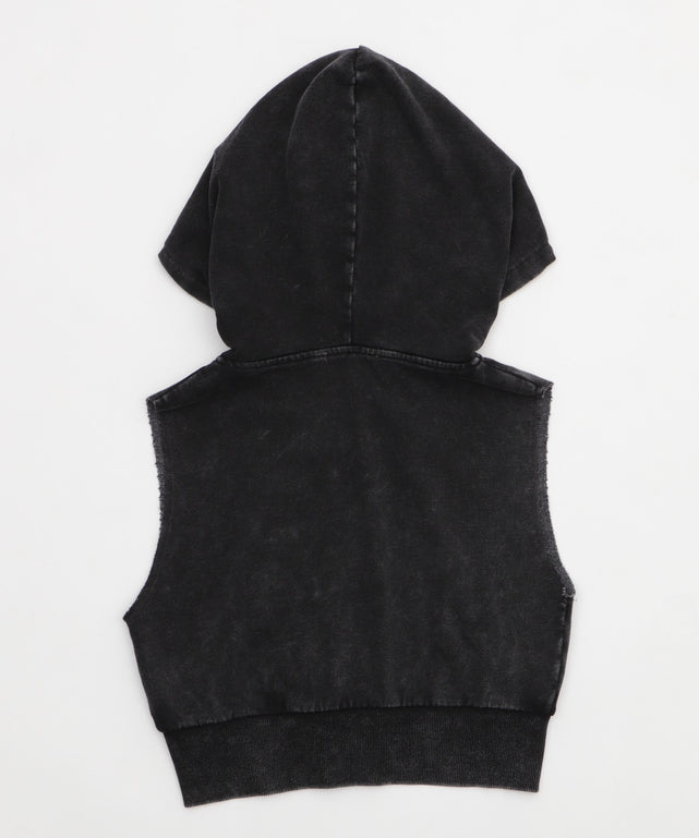 ノースリーブジップパーカー