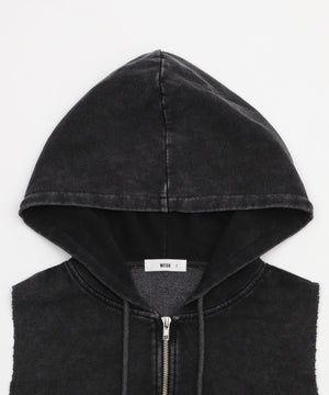 ノースリーブジップパーカー