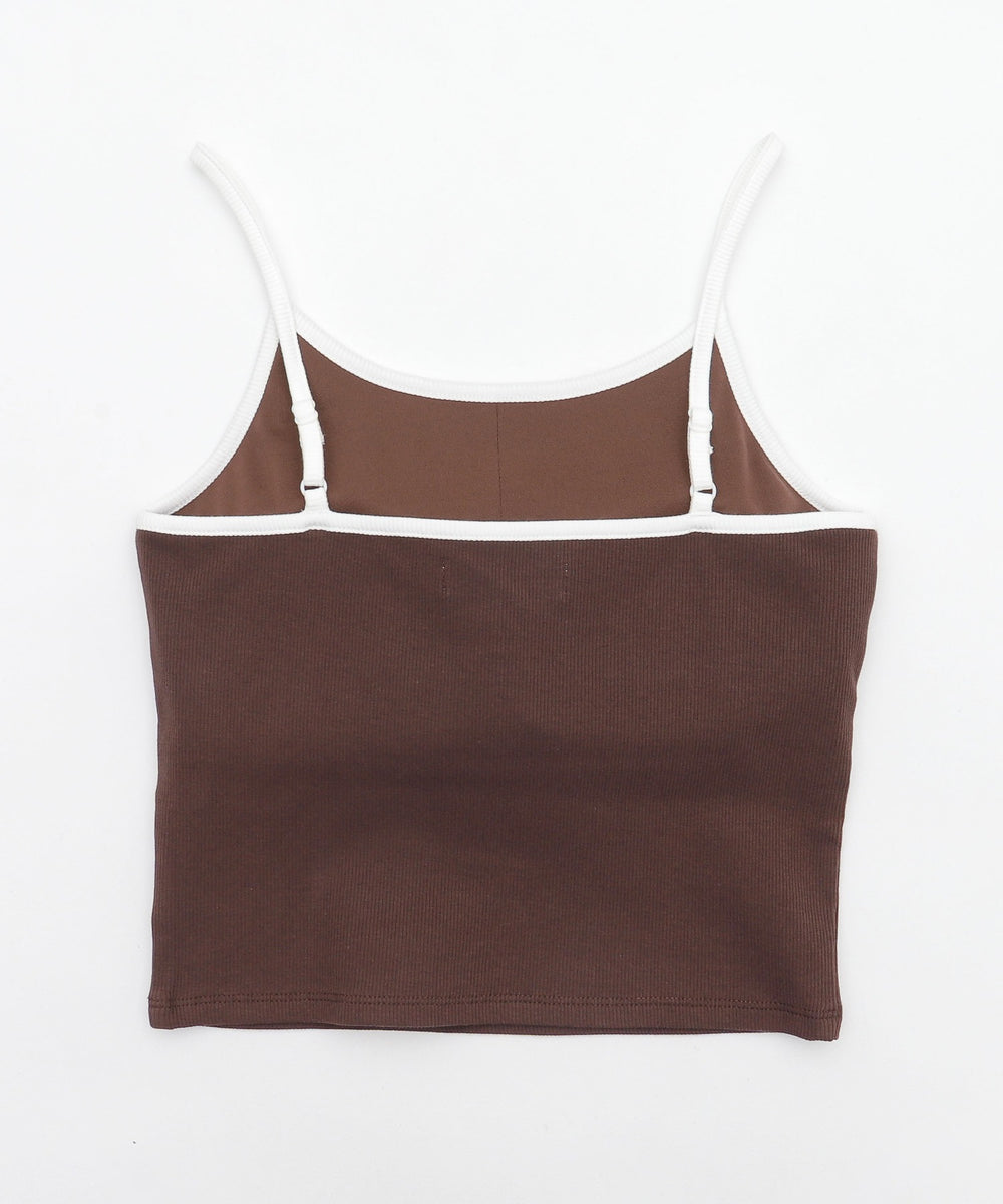 ワンポイント刺繍キャミ