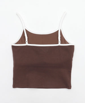 ワンポイント刺繍キャミ