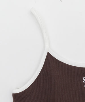 ワンポイント刺繍キャミ