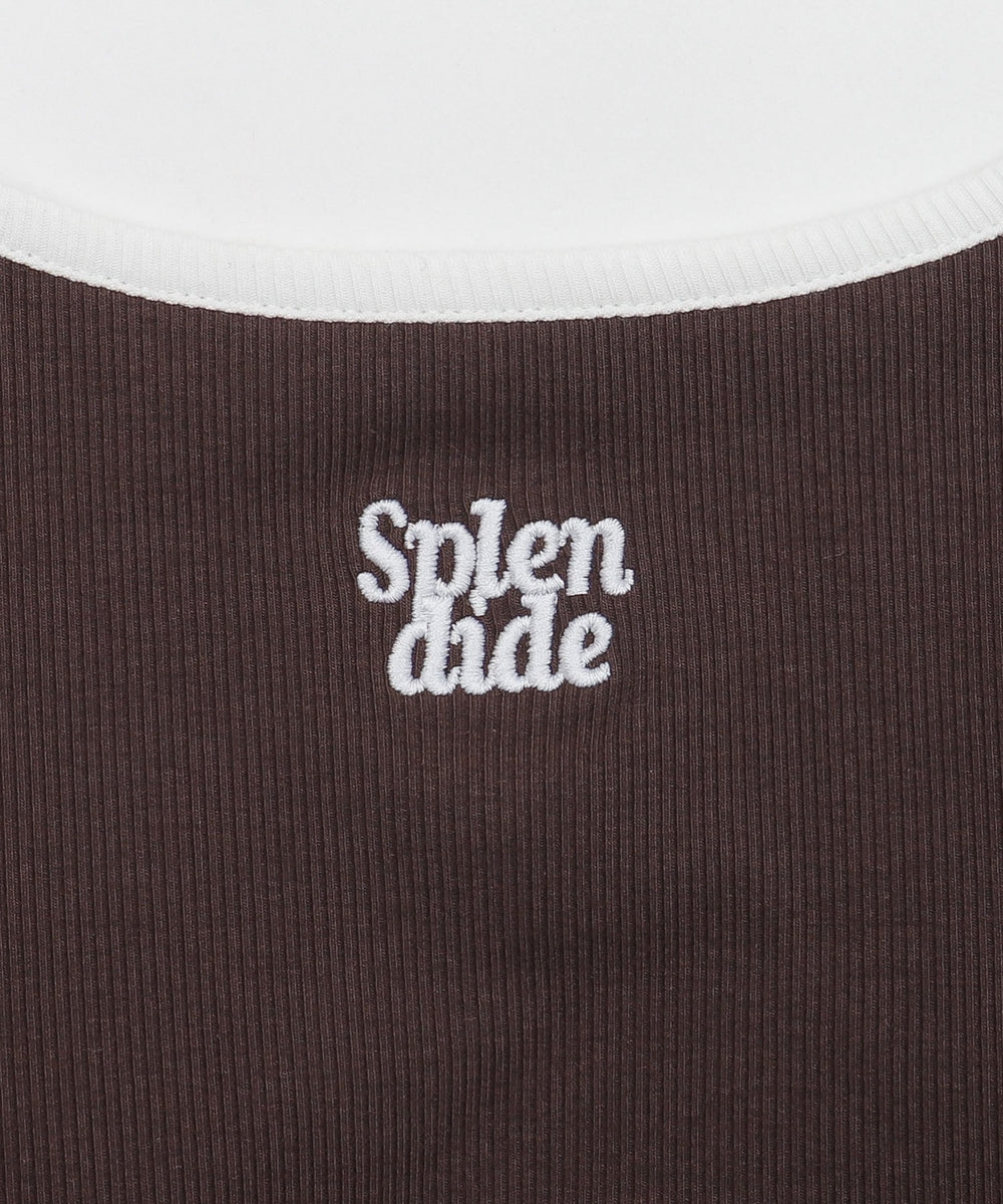 ワンポイント刺繍キャミ